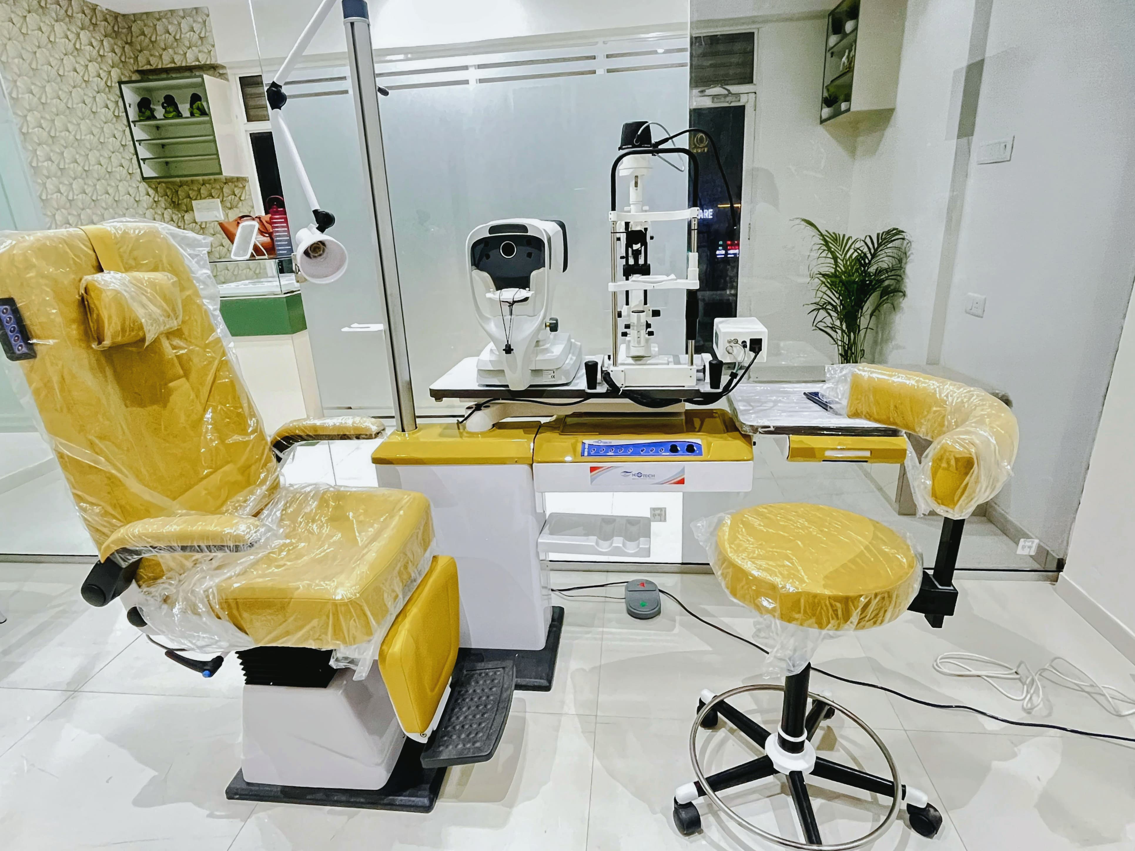 Interior of OptiHaven Eye Clinic reception area